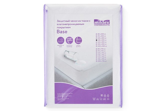 Чехол для матраса MILDEX Base 180х200 см