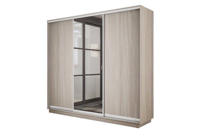 Изображение товара Шкаф-купе 3-дверный Slide-2 с зеркалом 210х240х60 см