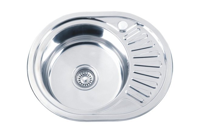 Изображение товара Врезная мойка из нержавеющей стали РМС MG6-5745OVL 57х45х17 см