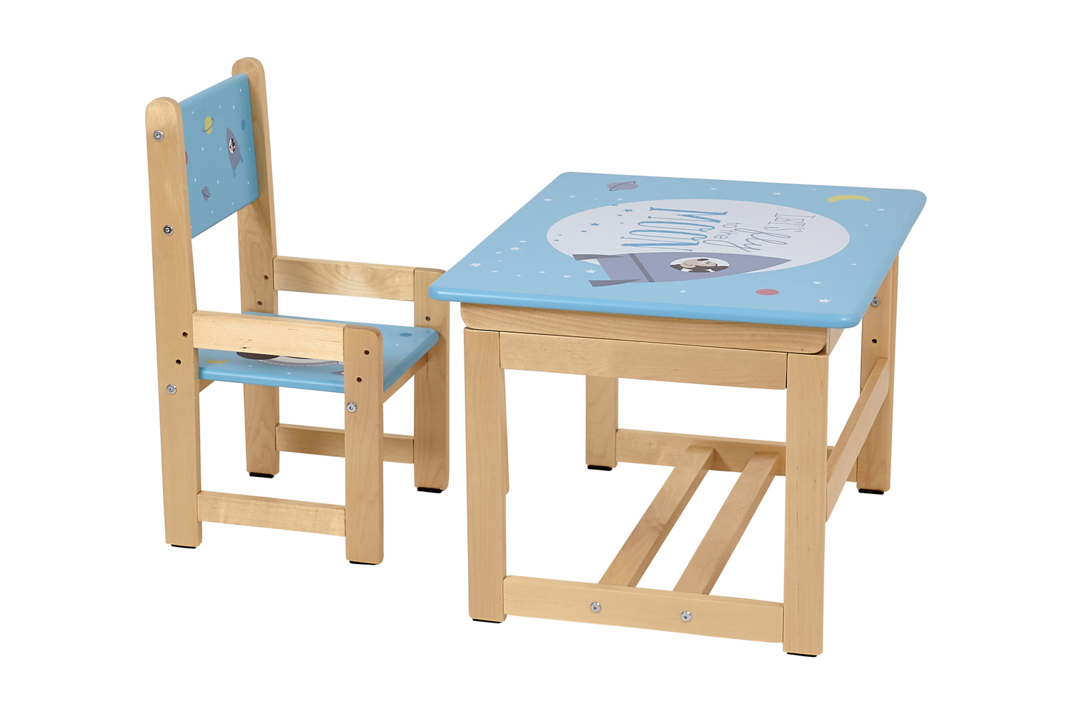 комплект растущей детской мебели polini
