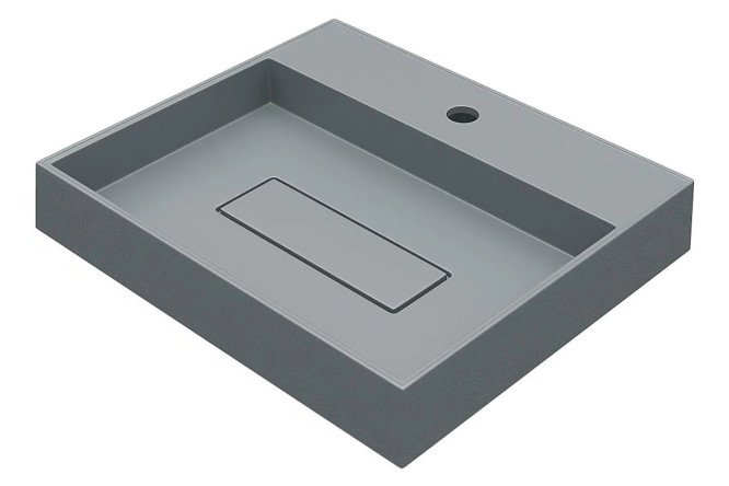 Изображение товара Раковина для ванной Tanos Quartz 291030049 накладная бетон 50х10х42,5 см