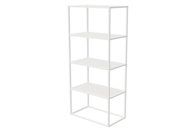 Изображение товара Стеллаж Лофт-комплект из алюминия и ЛДСП, белый цвет