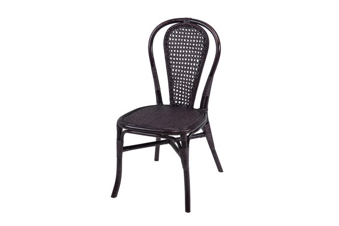 Изображение товара Обеденный стул Дакота из натурального ротанга, темно-коричневый