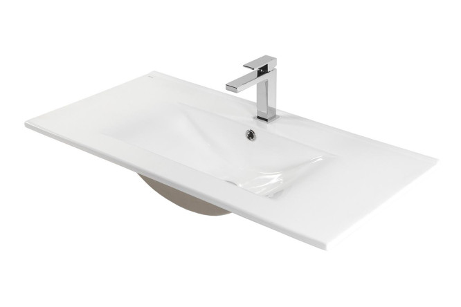 Изображение товара Раковина встраиваемая сверху BOND Cube S05-900 91х17х46,5 см фарфор современная