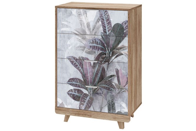 Изображение товара Комод Мегаполис балийский дизайн 70х105,2х40,4 см дуб Каньон