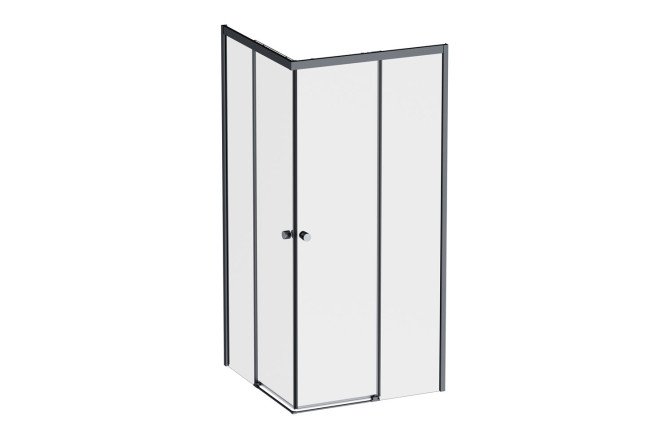 Изображение товара Душевое ограждение напольное AM.PM X-Joy Square Slide 90х90 см W94G-403-9090-BТ