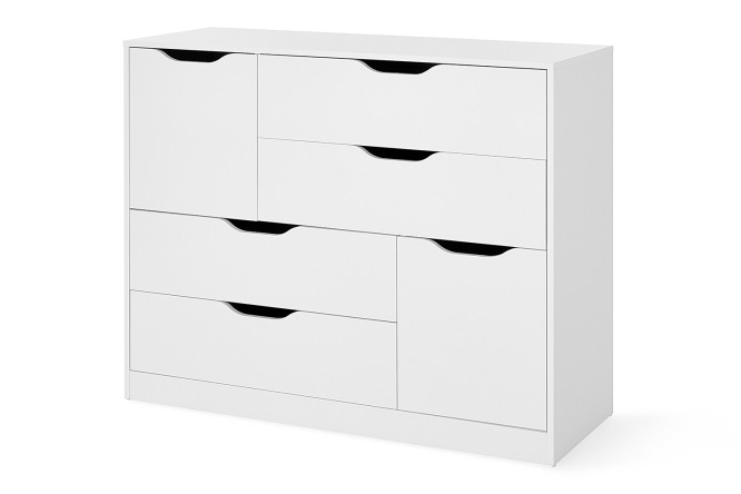 Изображение товара Комод 4 ящика и 2 двери Нордик для хранения вещей