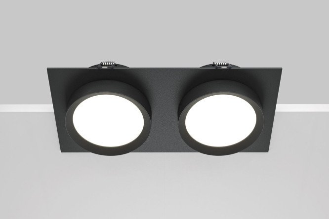 Светильник встраиваемый MAYTONI Downlight Hoop 22x4.5x11 см, GX53