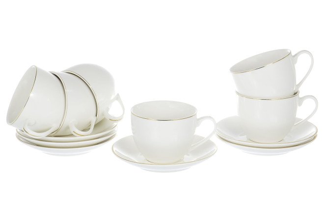 Изображение товара Чайный набор Грация Шёлк 6 персон, фарфор, 12 предметов