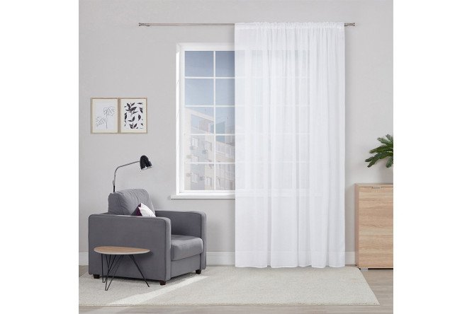 Изображение товара Тюль MICASA Nicolletta 300х280 см, 1 шт., цвет белый