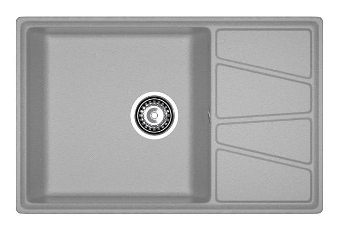 Изображение товара Мойка врезная с крылом GRANFEST Vertex GF-V-780L 78х50х20 см