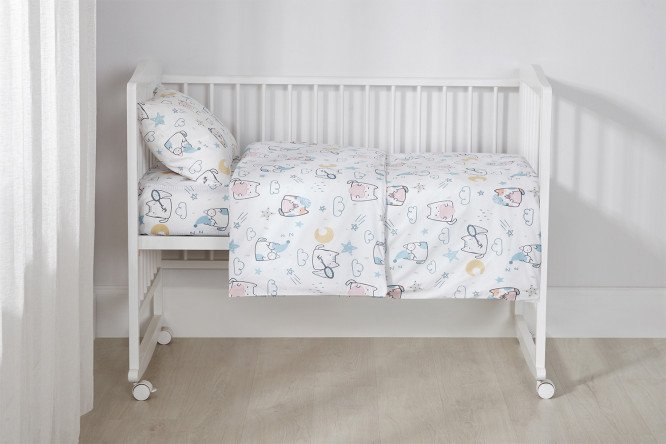 Комплект постельного белья MICASA kids Cats 112х147 см