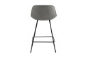 Стул полубарный Stool Group Деймон 49х92.5х47.5 см, цвет обивки серый, ножек чёрный
