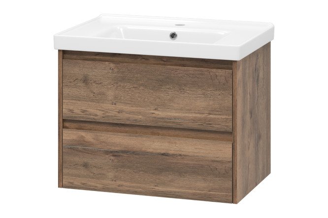 Изображение товара Тумба подвесная Dallas 70 DAL-01070-074П 70 см, цвет каркаса дуб галифакс олово, фасада дуб галифакс олово