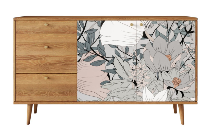 Изображение товара Комод Berber с 2 дверками и ящиками стильный и вместительный