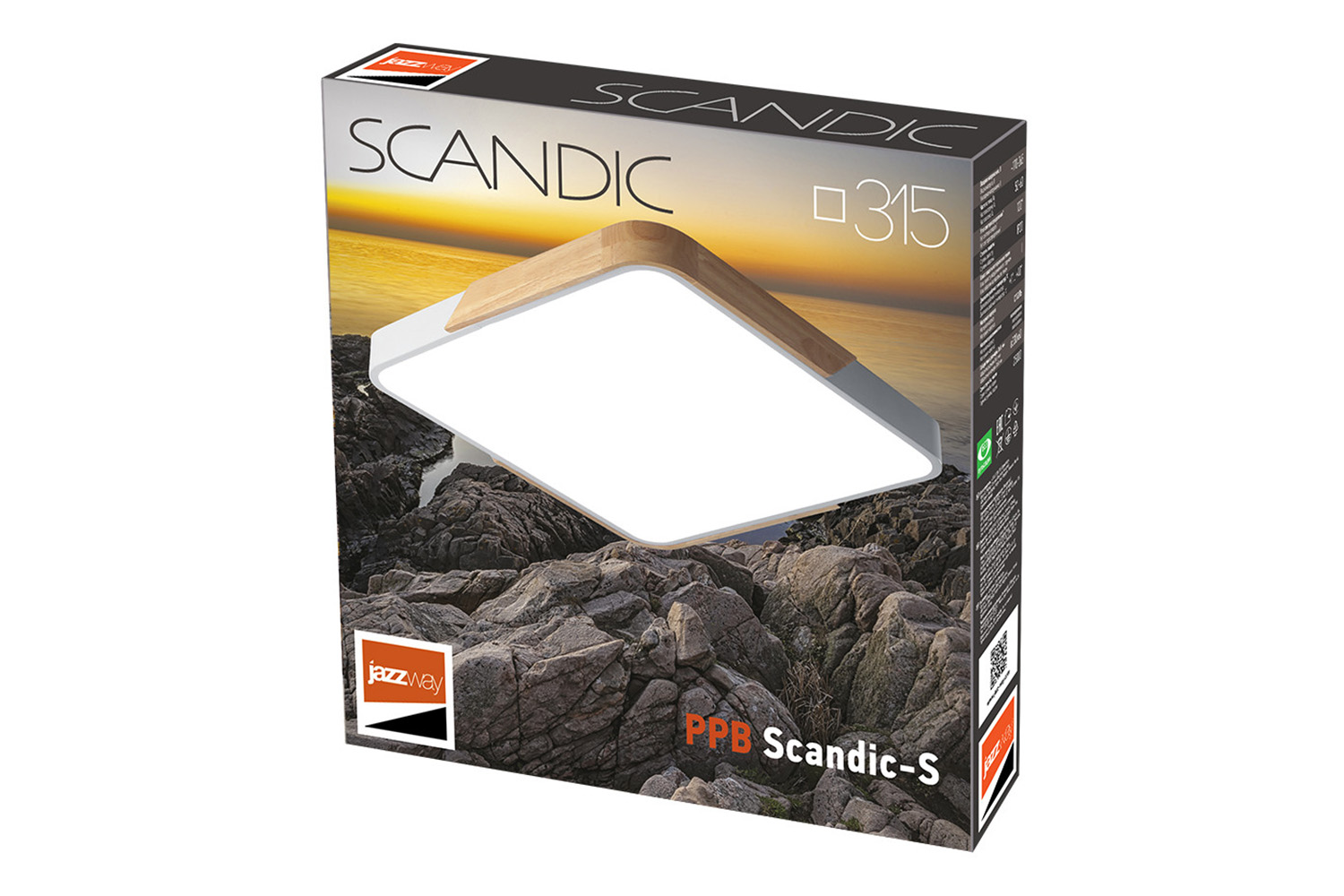 Светильник потолочный JAZZWAY PPB Sсandic-S 8 кв.м., LED, 31.5 см