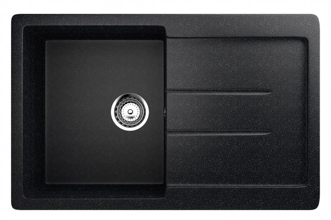 Изображение товара Мойка кухонная с крылом ULGRAN U-507 77x49.5x19 см искусственный мрамор