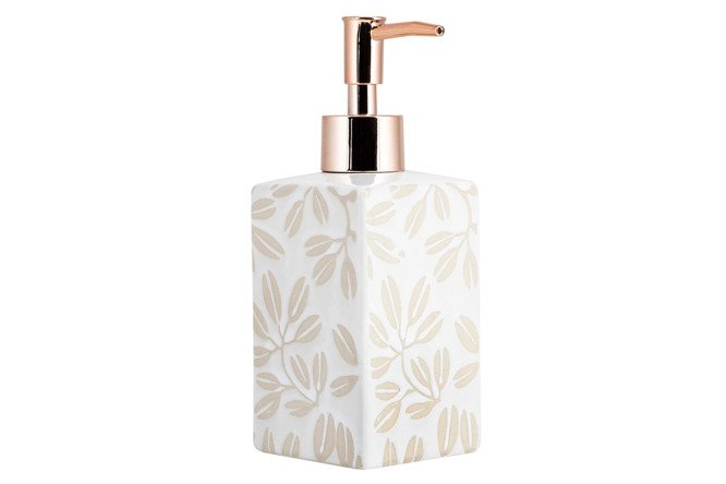 Изображение товара Дозатор для жидкого мыла MASTER HOUSE Leaf 360 мл, Фарфор