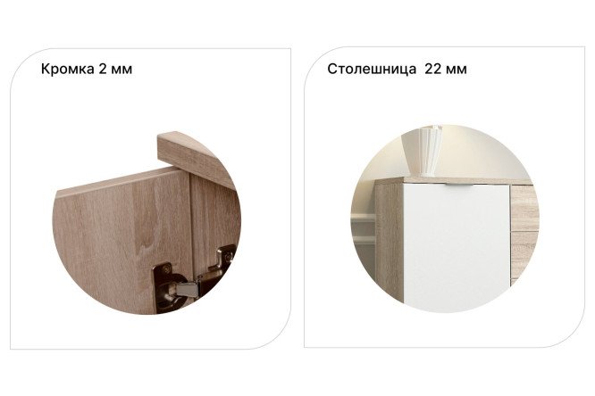 Комод Оскар Марбл 125х109,2х44 см, антрацит, статуарио