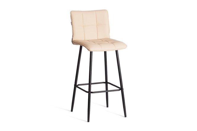 Изображение товара Барный стул Bari 45x110x56 см с искусственной кожей бежевый