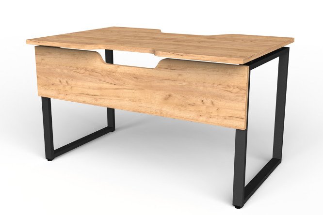 Изображение товара Стол Форт-2 Лофт с дуб крафт золотой 130х76х85 см стильная мебель