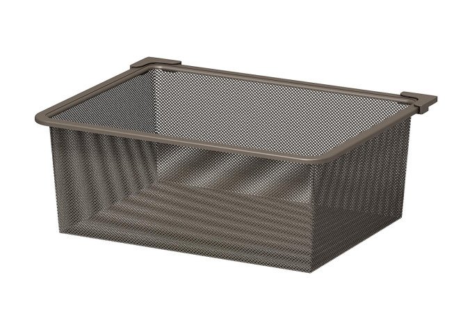 Изображение товара Сетчатая корзина HOFF Блокс для хранения 42,9х16х33 см сталь серый