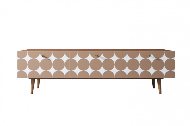 Изображение товара Тумба под TV Berber 180х50х45 см ЛДСП и ясеня стильная и прочная