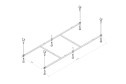 Каркас для ванны 170х70 AM.PM X-Joy W94A-170-070W-R 164х58.1х58 см