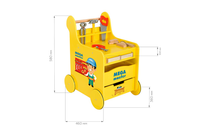 Игровая тележка-каталка кухня Mega Master