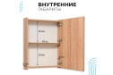 Шкаф зеркальный навесной RUNO Лада 50 00-00001160 50х65х12 см, Универсальный