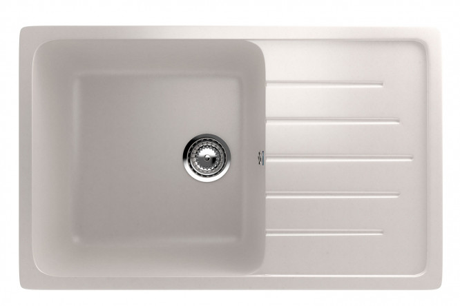 Изображение товара Мойка кухонная с крылом ULGRAN U-400 75х49.5х20 см из искусственного мрамора
