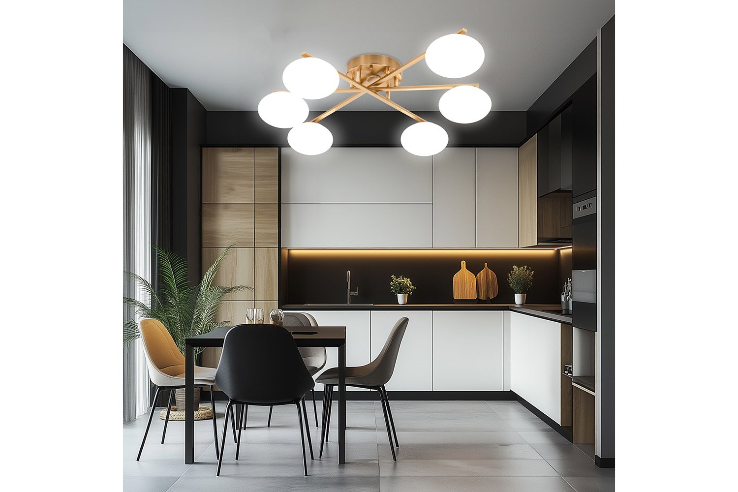 Люстра CITILUX Atman smart 26 кв.м., LED, 68 см