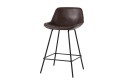 Стул полубарный Stool Group Деймон 49х92.5х47.5 см, цвет обивки коричневый, ножек чёрный