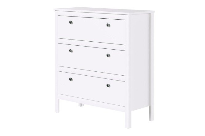 Изображение товара Комод Ewa белый из ЛДСП 90х98,1х37 см современная мебель для хранения