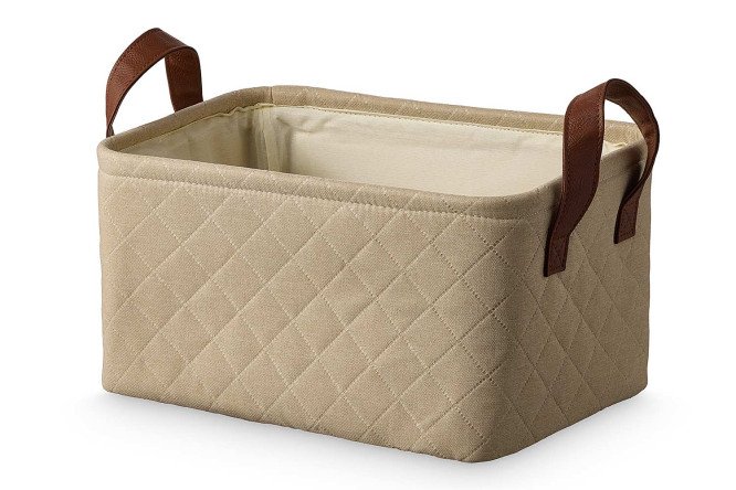 Изображение товара Коробка для хранения 33x18x23 см из ЭВА, металл и ткань без крышки