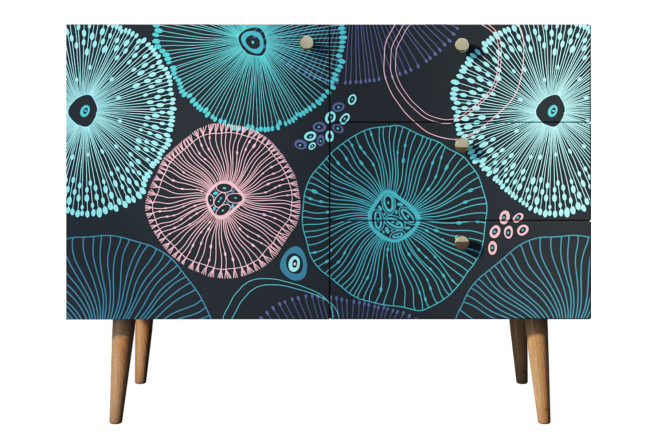 Изображение товара Комод с 3 ящиками и дверкой Berber - стильная мебель для хранения