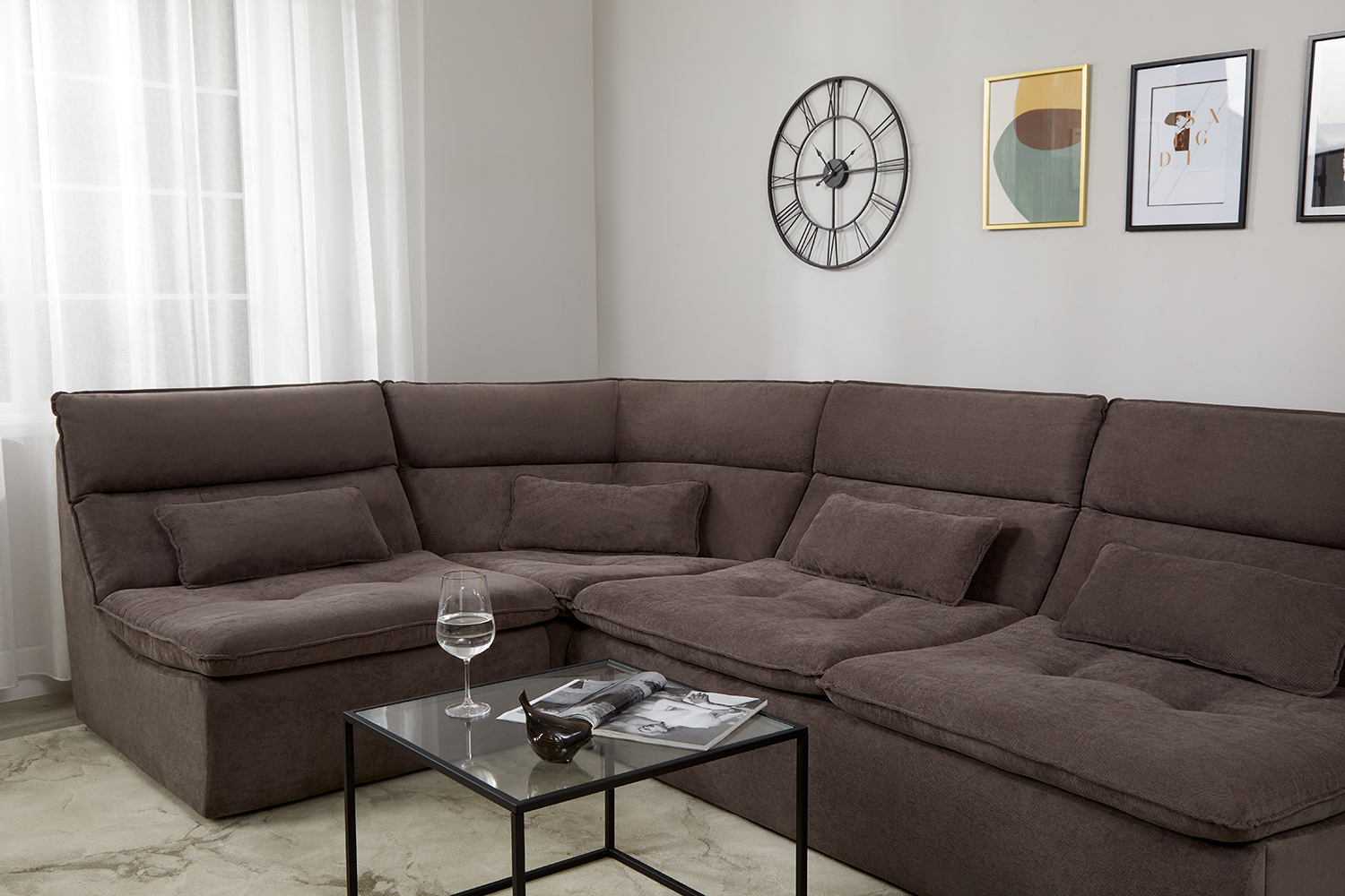 фото Угловой диван-кровать ривьера hoff