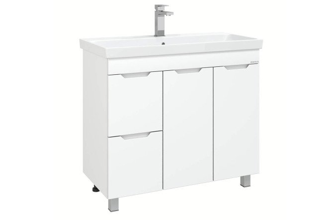 Изображение товара Тумба напольная ONIKA Айленд 90 86,4x68x42,7 см белая МДФ без раковины