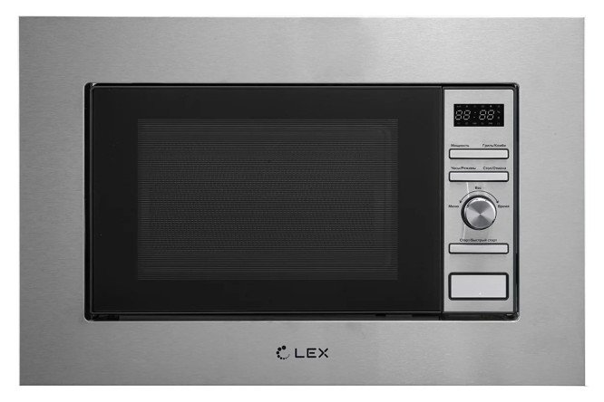 Изображение товара Микроволновая печь LEX Bimo 20.05 inox встроенная стильная черная