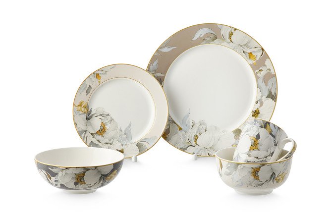 Тарелка десертная Fiori Фарфор, 19 см