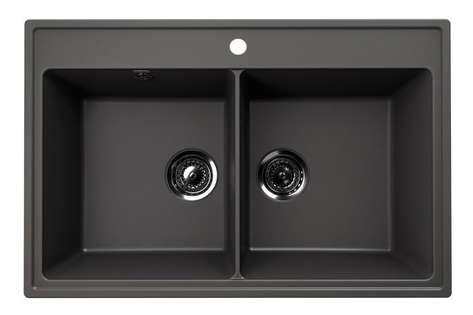 Изображение товара Врезная кухонная мойка Ruma 78х51х22 см из кварцевого композита