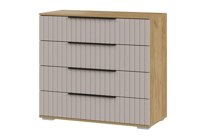 Изображение товара Комод Хилтон стильный шкаф для хранения с мокко матовым фасадом