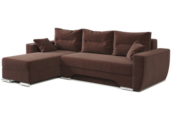 Изображение товара Угловой диван-кровать Еврошаг с левым углом 272х75х180 см еврокнижка