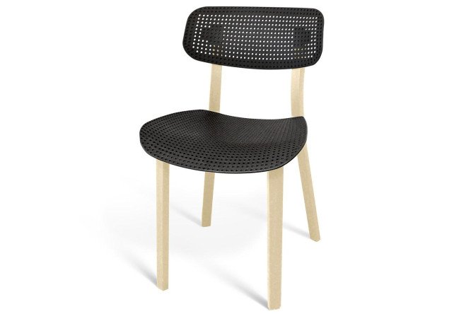 Изображение товара Стул SHT-S85 46.5х79х51 см бежевый или черный из пластмассы