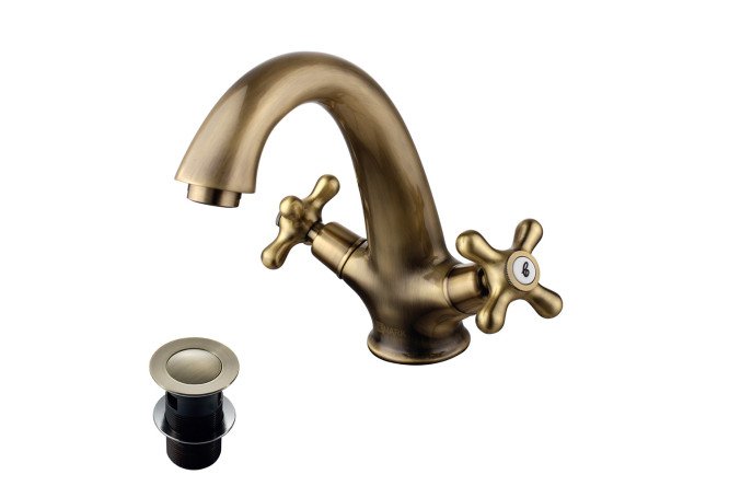 Изображение товара Смеситель для раковины LEMARK Vintage LM2806B латунь стиль ретро