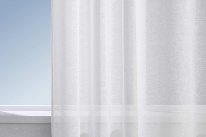 Тюль на люверсах MICASA Febo 300х280 см, 1 шт., цвет белый