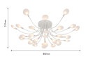 Люстра потолочная LED Skein 23 кв.м., 88x32x88 см, LED