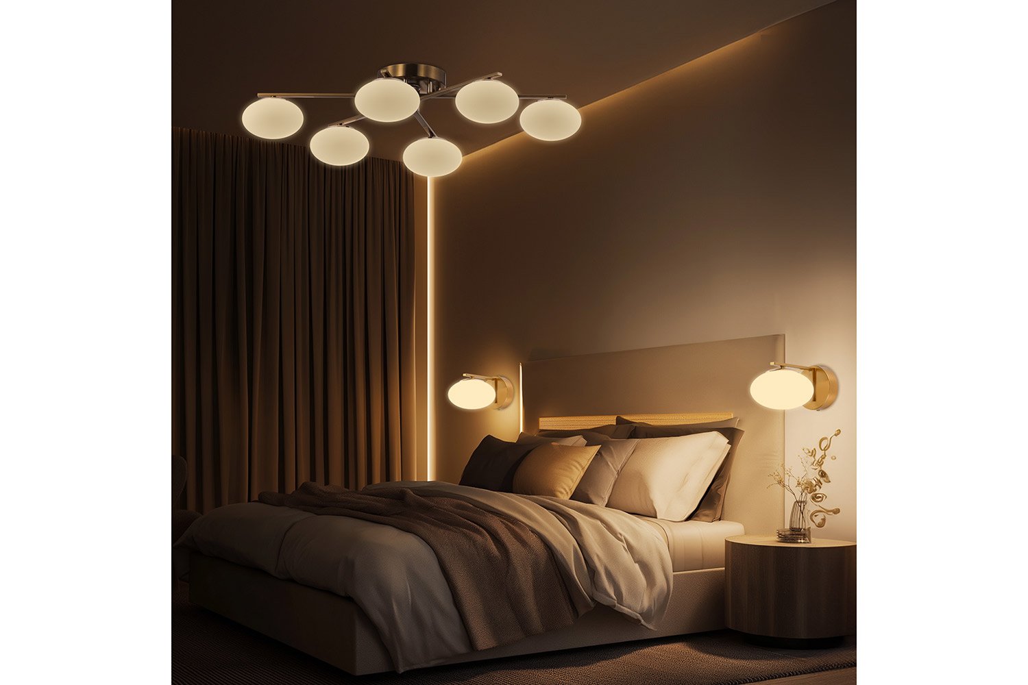 Люстра CITILUX Atman smart 26 кв.м., LED, 68 см