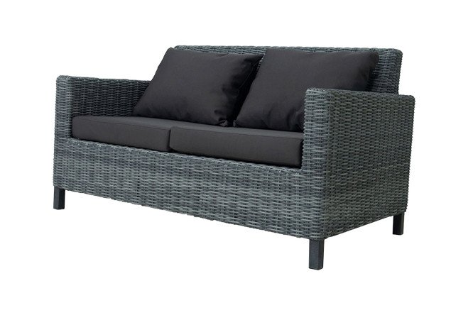 Изображение товара Диван двухместный Bella 140х84,4х76 см серый мягкая мебель