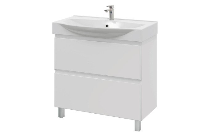 Изображение товара Тумба напольная Sanstar Arista 86.5 см белая с раковиной
